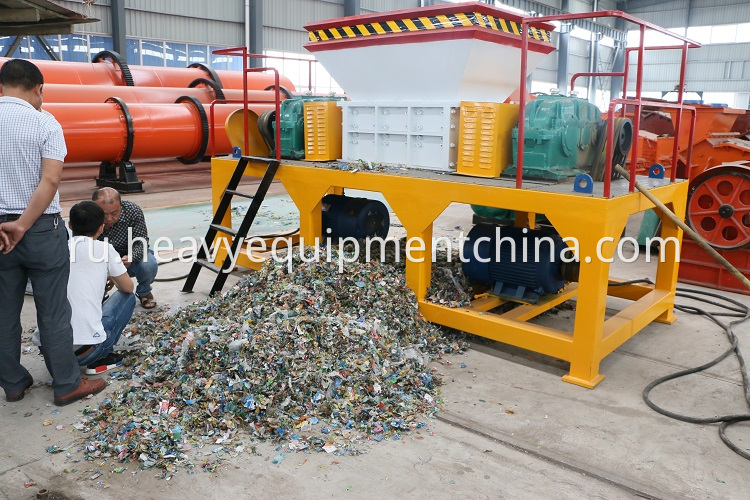 Used Plastic Timber Tire Shredder Machine For Sale